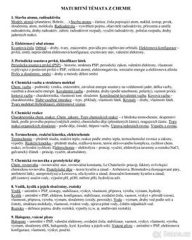 Maturitní otázky z chemie
