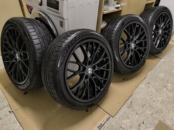 Alu kola BMW 3 5x120 r18 Originál, Mpaket zimní pneu5,5mm