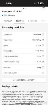 Křovinořez Husqvarna 323 r