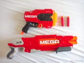2x puška - Nerf Mega a Nerf Mega Tri Break