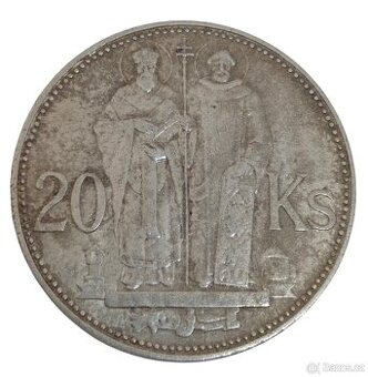 Stříbrná 20 koruna 1941 Slovenský Stát