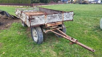 Vlečka koňská předělaná za traktor