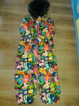 Lyžařská zimní kombinéza s jednorožci, květy 116 next