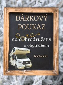 Dárkový poukaz na pronájem obytného vozu nebo karavanu