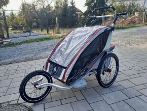 Chariot CX2 červený (pro 2 děti) včetně 2 setů