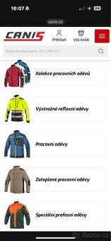 Pracovní oblečení a obuv Canis