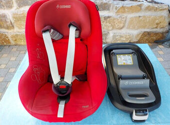 Maxi-Cosi  Pearl se zakladnou isofix cervena family fix