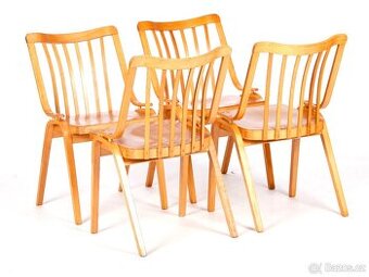 Elegantní bukové retro židle TON Holešov