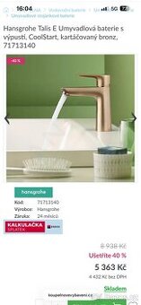 Vodovodní baterie Hansgrohe