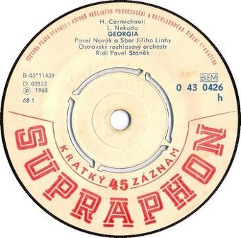 Pavel Novák ‎– Georgia / Podivný Spáč (Let Me Go) (SP)