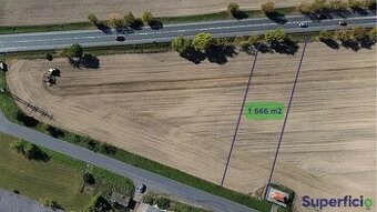 Prodej komerčního pozemku 1666 m² v Zámrsku