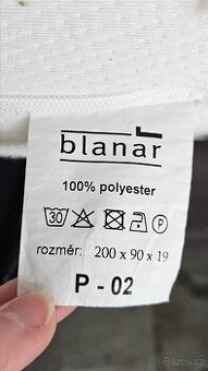 Dvě matrace Blanar 90x200x19cm