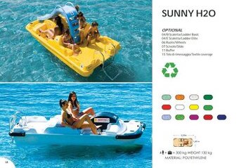 Vodní šlapadla MARTINI - odolný polyethylen