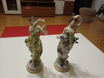 Starožitné sošky Volkstedt druhá polovina 19.století