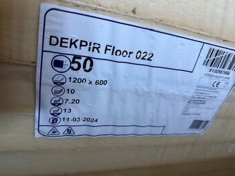 Tepelná izolace DEKPIR Floor 022 50 mm (7,2 m2/bal.)