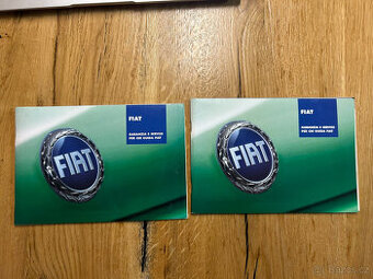 Prodám servisní knížky Fiat nové, prázdné, 2x italsky