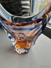 Váza - koš velký,  Karel Zemek , sklo