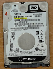 WD Black 2.5" HDD - 500GB - WD500LPX #01