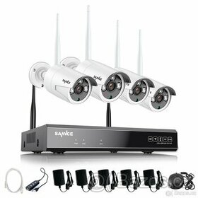 KOMPLETNÍ BEZDRÁTOVÝ KAMEROVÝ SYSTÉM CCTV SET HD