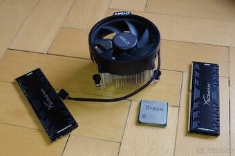 Ryzen 5 1600 + Chladič + 2x 8GB Hyper X 3200 MHz