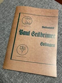 Prodám reprint katalogu Paul Seilheimer - 1
