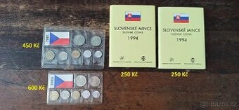 Sada oběžných mincí ČSR, Slovensko.