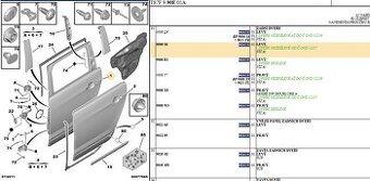 Levé zadní dveře Peugeot 5008(T87)