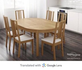 Kulatý rozkládací stůl ikea