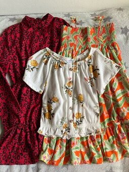 Dívčí šaty Terranova + H&M a top Lindex