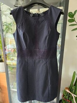 Šaty modré s krajkou vel. 38