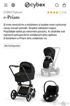 Prodam nadherny elektro kocarek Cybex
