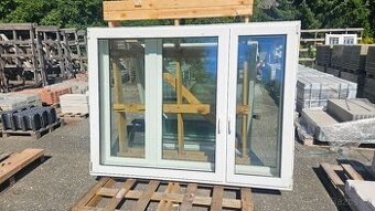 Okno PVC - 2070x1555 mm - STARŠÍ - 4 KS