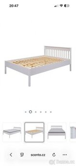 Postel Landliv bílá