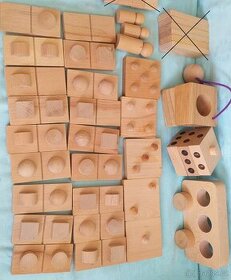 Dřevěné hračky pro nevidomé
