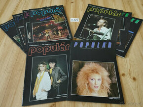 9x časopis Populár 1986 1989 s PLAKÁTY x222