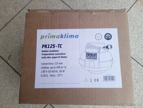 Ventilátor PRIMA KLIMA 400m3/h, 125mm, s tepelnou regulací