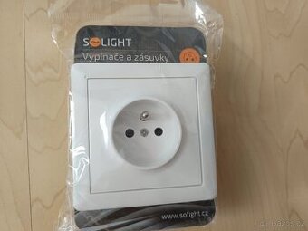 Solight zásuvka Slim, bílá - 1