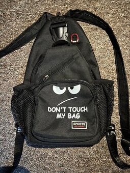 Dámská crossbody taška – Don’t Touch My Bag (černá)