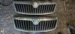 Maska mrizka chladice kapoty skoda octavia II face