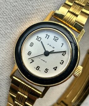 Československé Retro Vintage hodinky PRIM Kruh z 80. rokov.