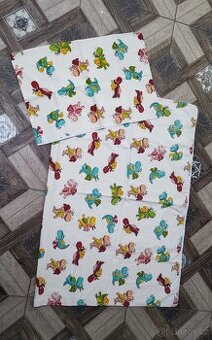 Handmade povlečení do postýlky draci