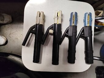 Prodám svářecí kleště + 6m kabel a kuklu - vše nové