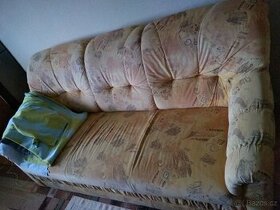 Přenechám za kávu  400 grm.-sedačku + dvě křesla i zvlášt - 1