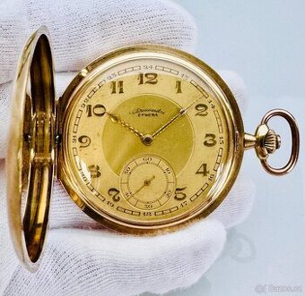 ZLATÉ KAPESNÍ HODINKY CHRONOMETRE EFWESA - PH.DUBOIS & FILS