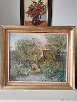 obraz - LETNÍ IDYLKA, olej, J. Nogel
