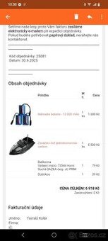 Zavážecí loďka s GPS carbon