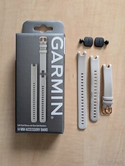 Řemínek Garmin Lily, silikonový 14 mm, béžový