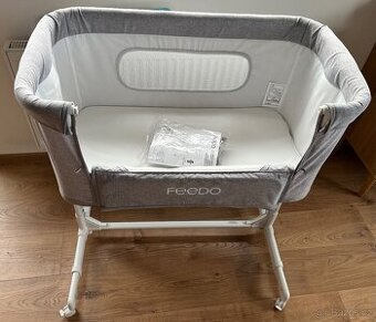 FEEDO Postýlka dětská polohovatelná 2v1 Compact 82x46x36 cm