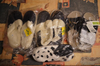 3x nazouváky na doma pro návštěvy+kožené sandály