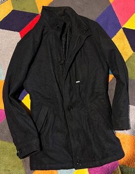 BUSH  PÁNSKÝ ZIMNÍ STYLOVÝ VLNĚNÝ KABÁT  XXL